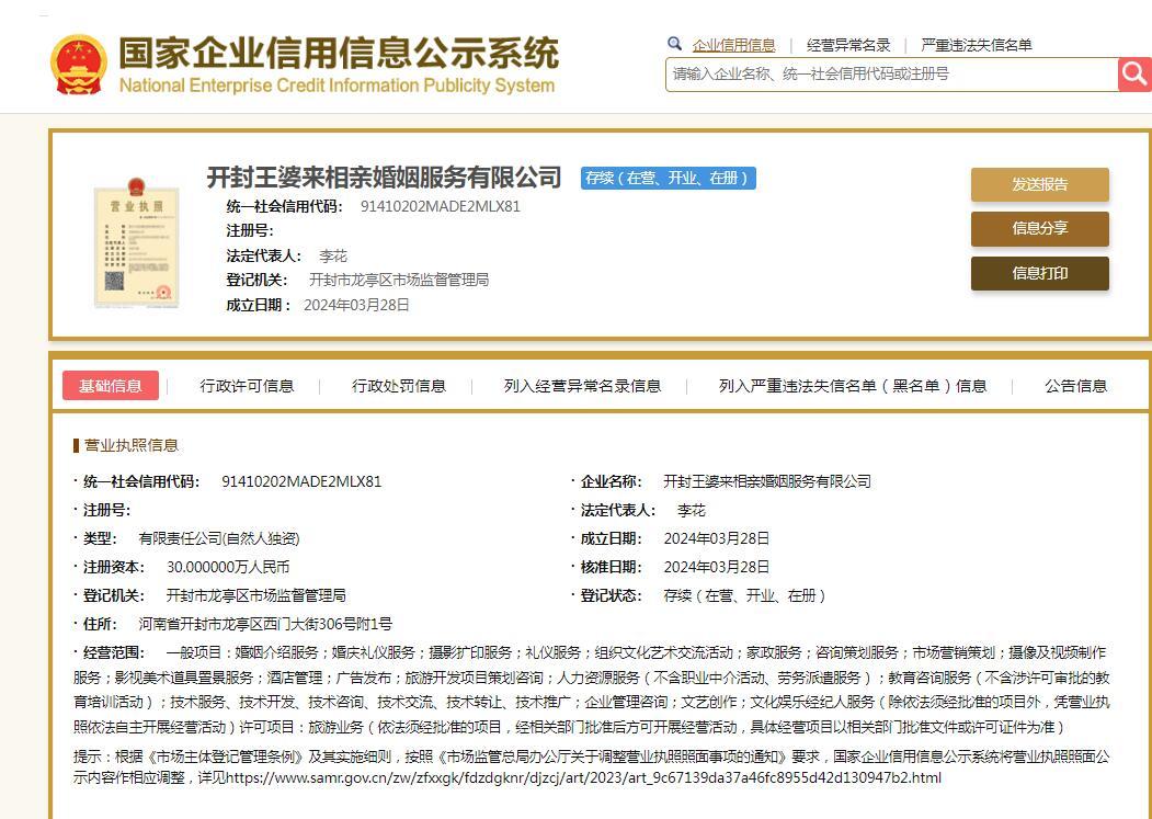 沒有&ldquo;開封王婆&rdquo;的&ldquo;開封王婆婚介公司&rdquo;,侵權嗎?